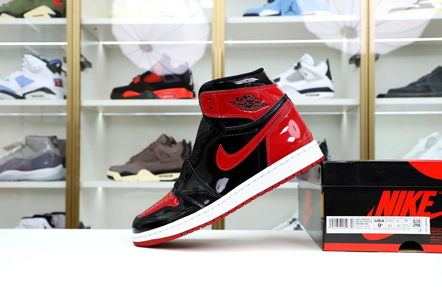 PATENT JORDAN BRED OG HIGH AIR 1 0215